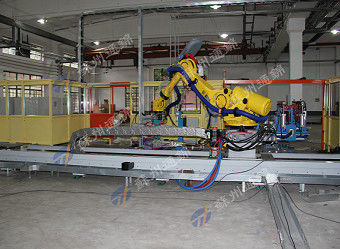 Polishing Engineering Plastics  Robot Linear Track / Grinding  Robot Rail System